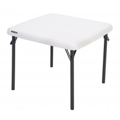 Child's Table Lifetime White Foldable 61 x 53,5 x 61 cm Steel Plastic
