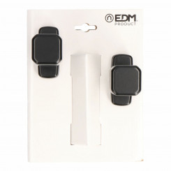 Дверная ручка EDM 6807 Черный алюминий 80 x 39 мм