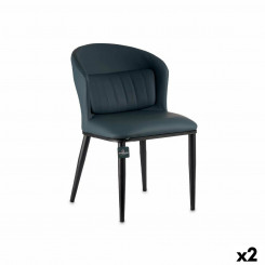Кресло Круглое Синий Черный Сталь 51 x 83,5 x 54 см (2 шт.)