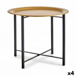 Приставной столик Black Golden Metal 52,5 x 44 x 52,5 см (4 шт.)