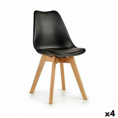 Обеденный стул Коричневый Черный 42 x 80 x 50 см (4 шт.)