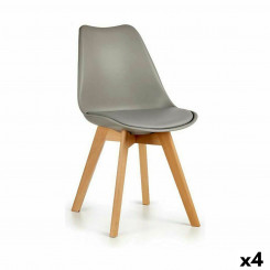 Обеденный стул Коричневый Серый 42 x 80 x 50 см (4 шт.)