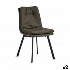 Пуговицы для кресла Черно-Серые Сталь 62 x 85 x 47 см (2 шт.)