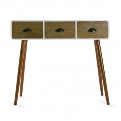 Hall Table with 3 Drawers Versa Wood MDF and pine (30 x 80,5 x 90 cm)