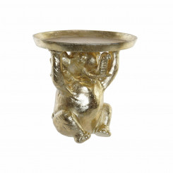 Side table DKD Home Decor Elephant Golden Resin Colonial (35 x 35 x 35 cm)