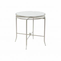 Side table DKD Home Decor Mirror Silver Metal (56 x 56 x 56 cm)