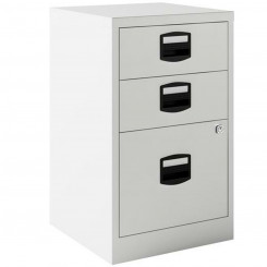 File Cupboard Bisley Grey Metal Steel A4 3 drawers (67 x 41 x 40 cm)