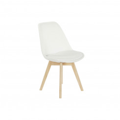 Chair DKD Home Decor 48 x 56 x 83 cm Foam White Beech