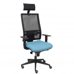 Office Chair with Headrest Horna P&C SBALI13 Sky blue