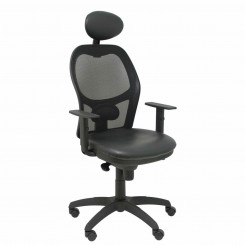 Офисный стул с подголовником Jorquera similpiel P&C SNSPNEC Black