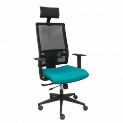 Office Chair with Headrest P&C Horna Traslack bali Turquoise Green