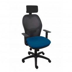 Office Chair with Headrest P&C 10CRNCR Black Dark blue
