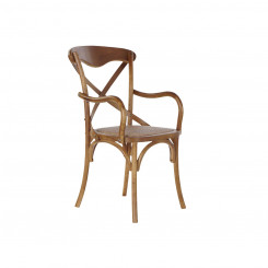 Dining Chair DKD Home Decor 8424001805761 55 x 47 x 92 cm Wood Brown Rattan