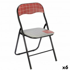 Kokkupandav tool Käsitsi valmistatud pruun must hall PVC metall 43 x 46 x 78 cm (6 ühikut)