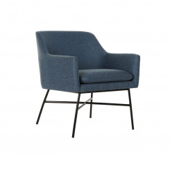 Кресло DKD Home Decor Синий Черный Металл 66 x 62 x 75 см