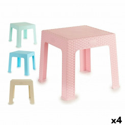 Детский столик из ротанга пластик 47 х 42 х 47 см (4 шт.)