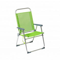 Пляжный стул 22 мм, зеленый алюминий 52 x 56 см (52 x 56 x 92 см)