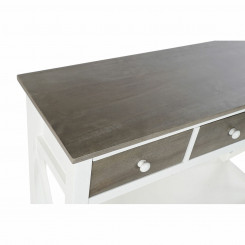 Приставной столик DKD Home Decor S3022705 Тополь белый серый 100 x 32 x 85 см