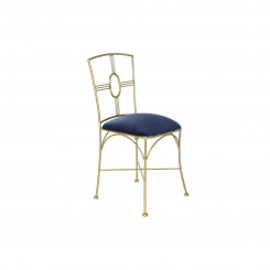 Обеденный стул DKD Home Decor 45 x 42 x 88,5 см Синий Золотой