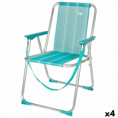 Складной стул Aktive Mediterranean Turquoise 44 x 76 x 45 см (4 шт.)