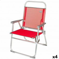 Складной стул Aktive Menorca Red 48 x 88 x 50 см (4 шт.)
