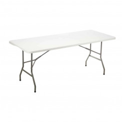 Table White Metal Polyethylene 183 x 76 x 74 cm