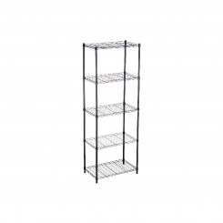 Shelves 56 x 35 x 160 cm Black Metal Plastic