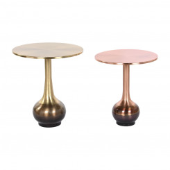Набор из 2 столов Home ESPRIT Copper Golden Iron 46 x 46 x 51 см