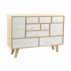 Sideboard DKD Home Decor   White Natural Wood Paolownia wood 95 x 25 x 67,5 cm