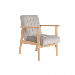 Кресло DKD Home Decor 63 x 68 x 81 см Натуральный Серо-Бежевый Сосна