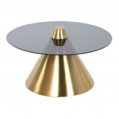 Side table DKD Home Decor Black Golden Metal Crystal 60 x 60 x 30 cm