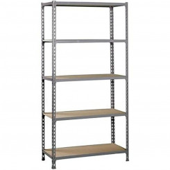Shelves SimonRack Metal Wood Grey (180 x 80 x 40 cm)