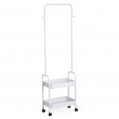 Hat stand Vinthera Moa Steel White With wheels 45,5 x 29,5 x 159 cm