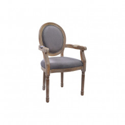 Chair DKD Home Decor Brown Natural Dark gray Wood 55 x 57 x 95 cm