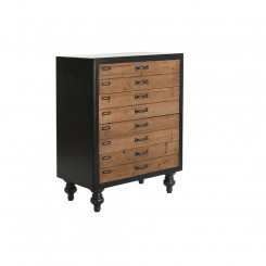 Chest of drawers DKD Home Decor Black Natural Spruce Vintage 67 x 40 x 89 cm