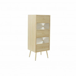 Chest of drawers DKD Home Decor Multicolor Golden Natural Metal Spruce Wood MDF Modern 30 x 40 cm 45 x 38 x 117 cm