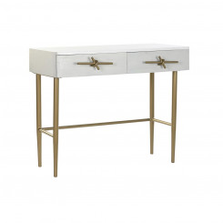 Wall table DKD Home Decor White Multicolor Gold Metal Iron Mango wood 30 x 40 cm 90 x 45 x 74 cm