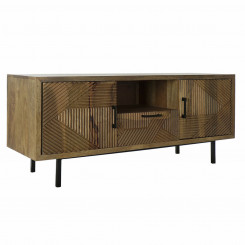 TV-mööbel DKD Home Decor 125 x 40 x 54,5 cm Naturaalne Metall Helepruun Mangopuit