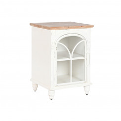 Nightstand Home ESPRIT White Natural Metal Spruce 45 x 40 x 56 cm