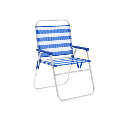 Folding Chair Marbueno Stripes Blue White 52 x 80 x 56 cm
