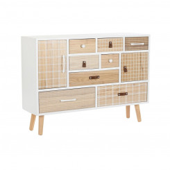 Sideboard DKD Home Decor White Natural Paulownia wood 95 x 26 x 67.5 cm