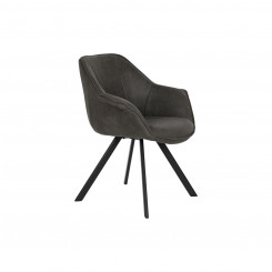 Chair DKD Home Decor Black Dark brown Dark gray 64 x 67 x 85 cm
