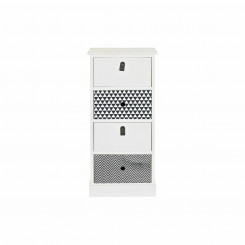 Chest of drawers DKD Home Decor Gray White Paulownia wood (36 x 25 x 79 cm)