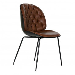 Chair DKD Home Decor Brown Black Multicolor 54.5 x 54 x 86 cm