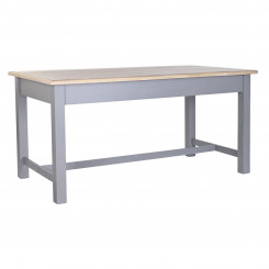 Dining table DKD Home Decor Gray Natural Wood Paulownia wood Wood MDF 161.5 x 81.5 x 78 cm 161.5 x 81.5 x 78 cm