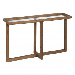Console Natural Tempered Glass Spruce 120 x 33 x 75 cm
