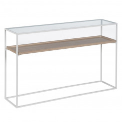 Console White Natural Crystal Iron Wood MDF 120 x 30 x 75 cm