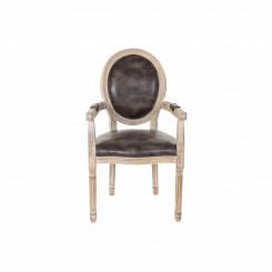 Обеденный стул DKD Home Decor Коричневый Многоцветный Натуральный 55 x 46 x 96 см