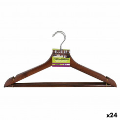 Set of hangers Confortime Brown Wood 3 Pieces, parts (24 Units)