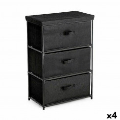 Chest of drawers Confortime Black 55 x 30 x 75 cm